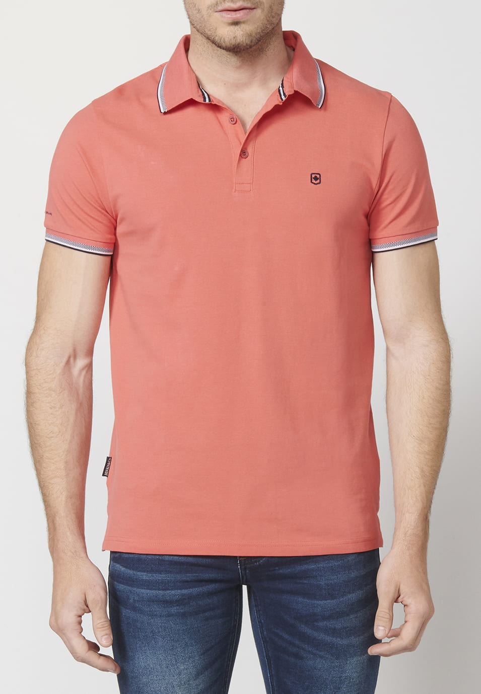 Polo Piqué Hombre Manga Corta Cuello Camisero – Koroshi 2211PC23