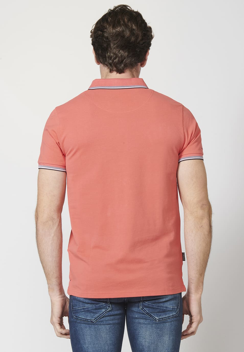 Polo Piqué Hombre Manga Corta Cuello Camisero – Koroshi 2211PC23