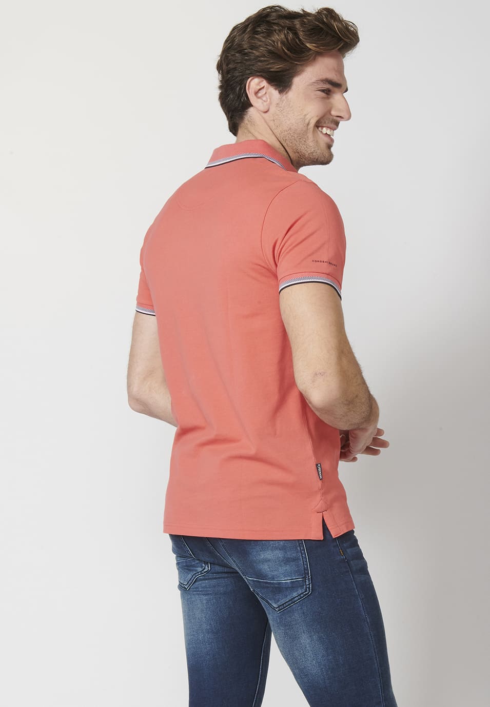 Polo Piqué Hombre Manga Corta Cuello Camisero – Koroshi 2211PC23