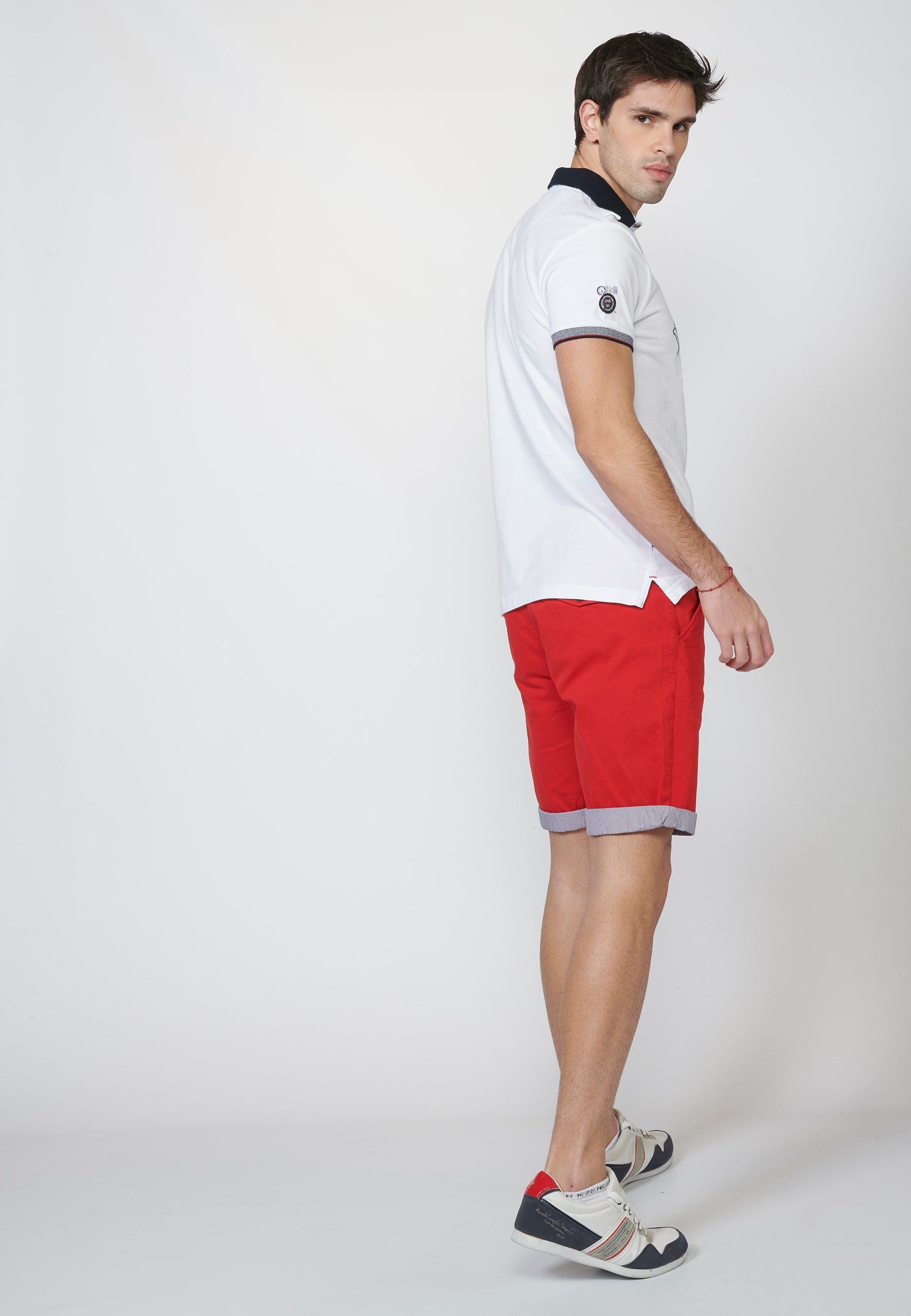 Polo Piqué Hombre Manga Corta Bordado Náutico – Koroshi 2211PC24