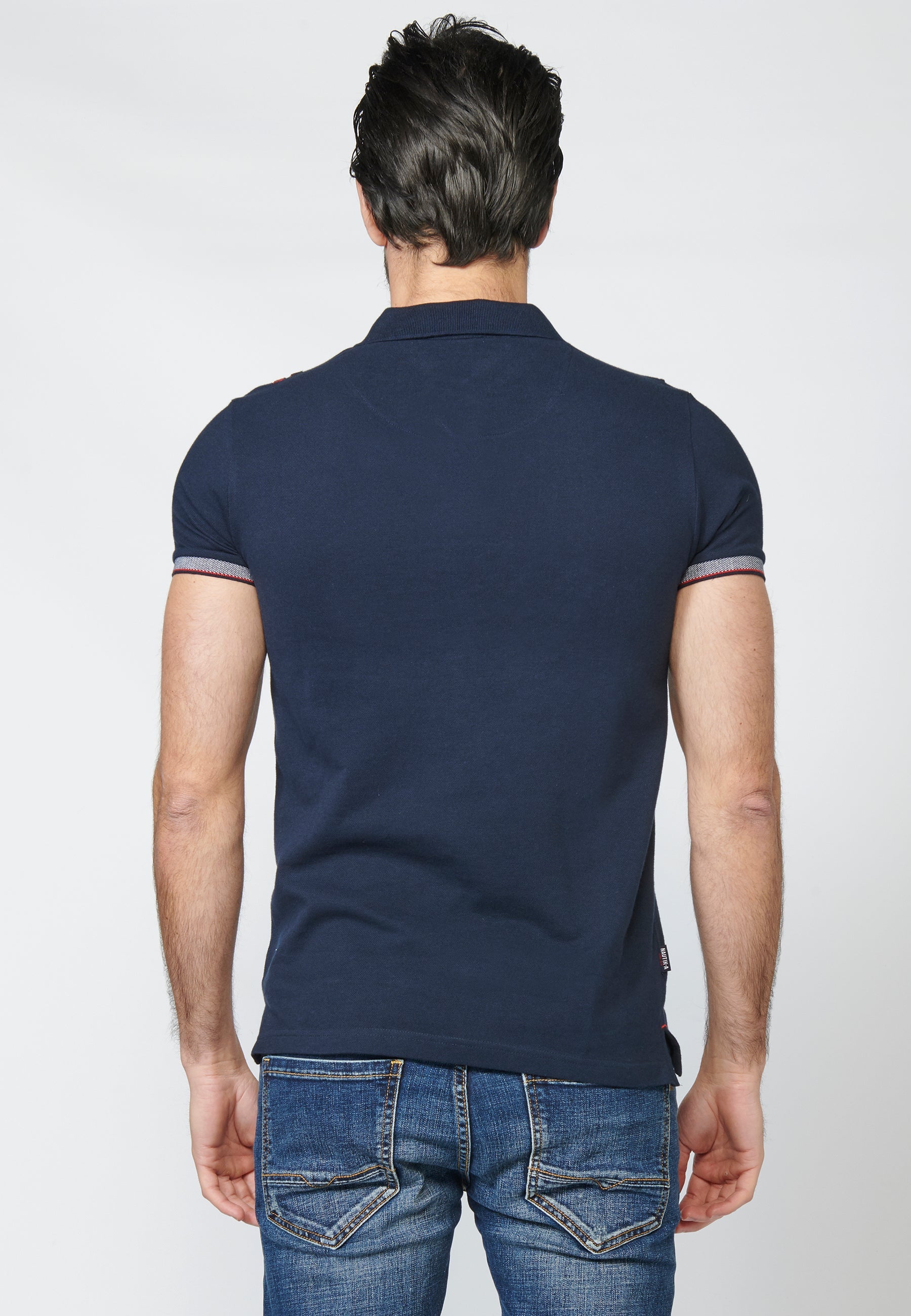 Polo Piqué Hombre Manga Corta Bordado Náutico – Koroshi 2211PC24