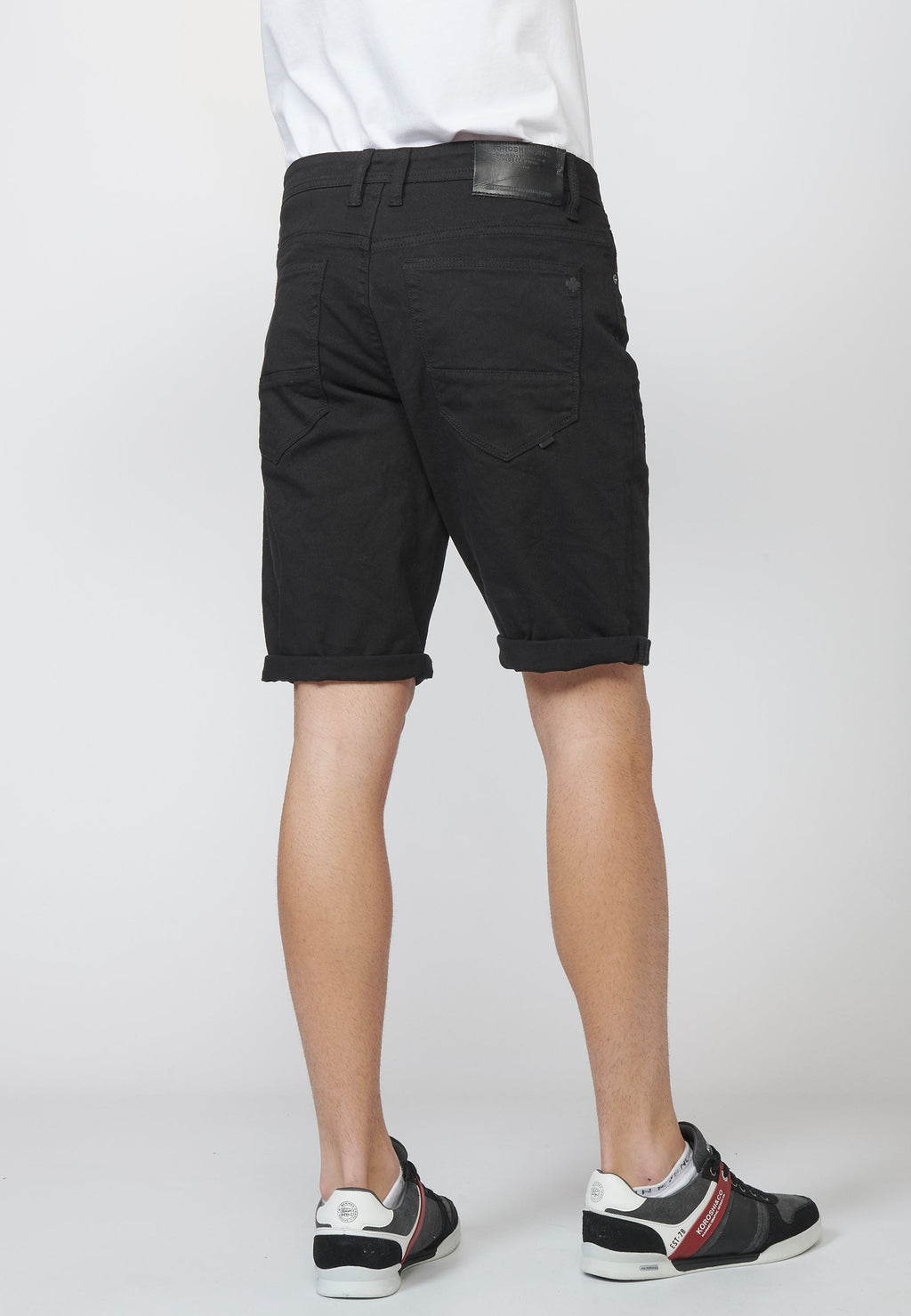 Bermuda Hombre Algodón Regular 5 Bolsillos con Vuelta – Koroshi 2211PS01