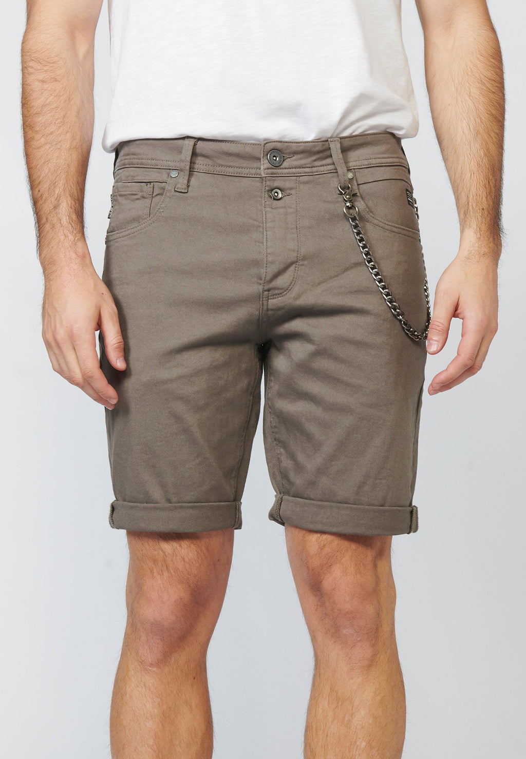 Short Hombre Tapered Algodón con Cadena Extraíble – Koroshi 2211PS03