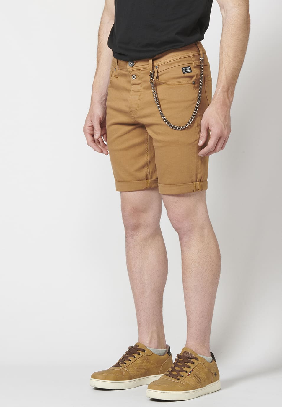 Short Hombre Tapered Algodón con Cadena Extraíble – Koroshi 2211PS03