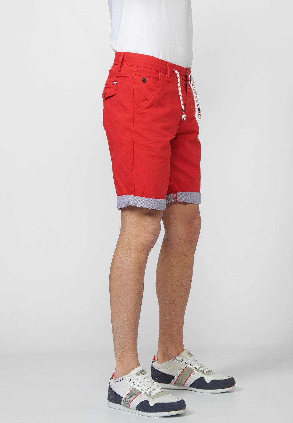 Bermuda Chino con Cordón y Vuelta a Contraste Hombre – Koroshi 2211PS07