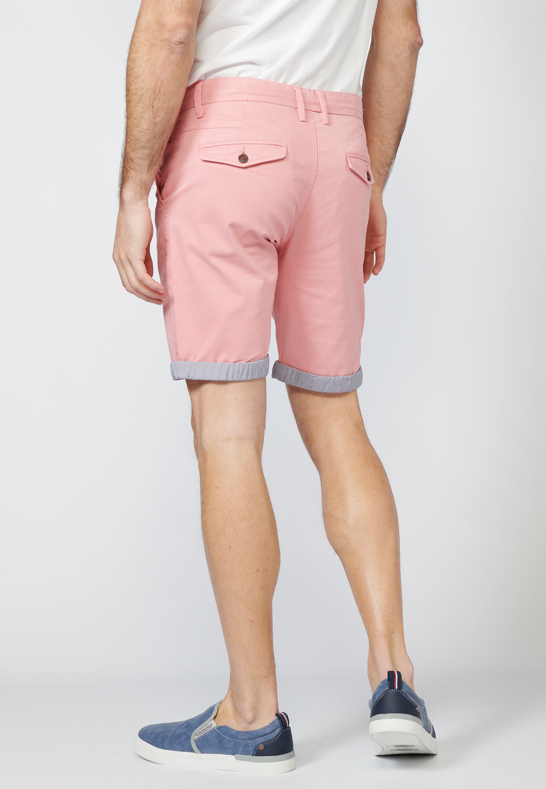 Bermuda Chino con Cordón y Vuelta a Contraste Hombre – Koroshi 2211PS07