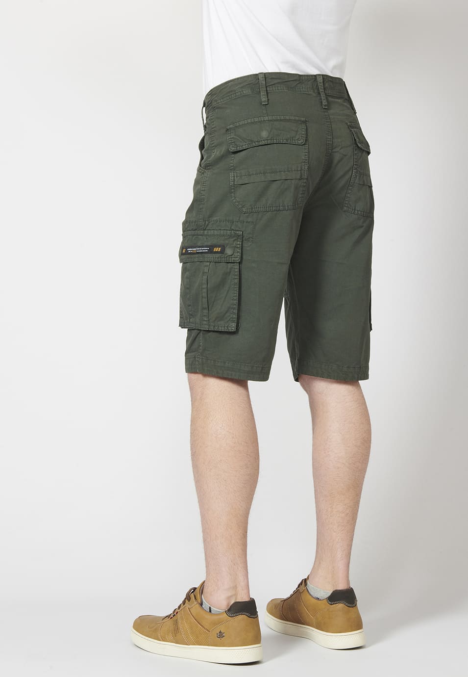 Bermuda Cargo de Algodón con Seis Bolsillos Hombre – Koroshi 2211PS11