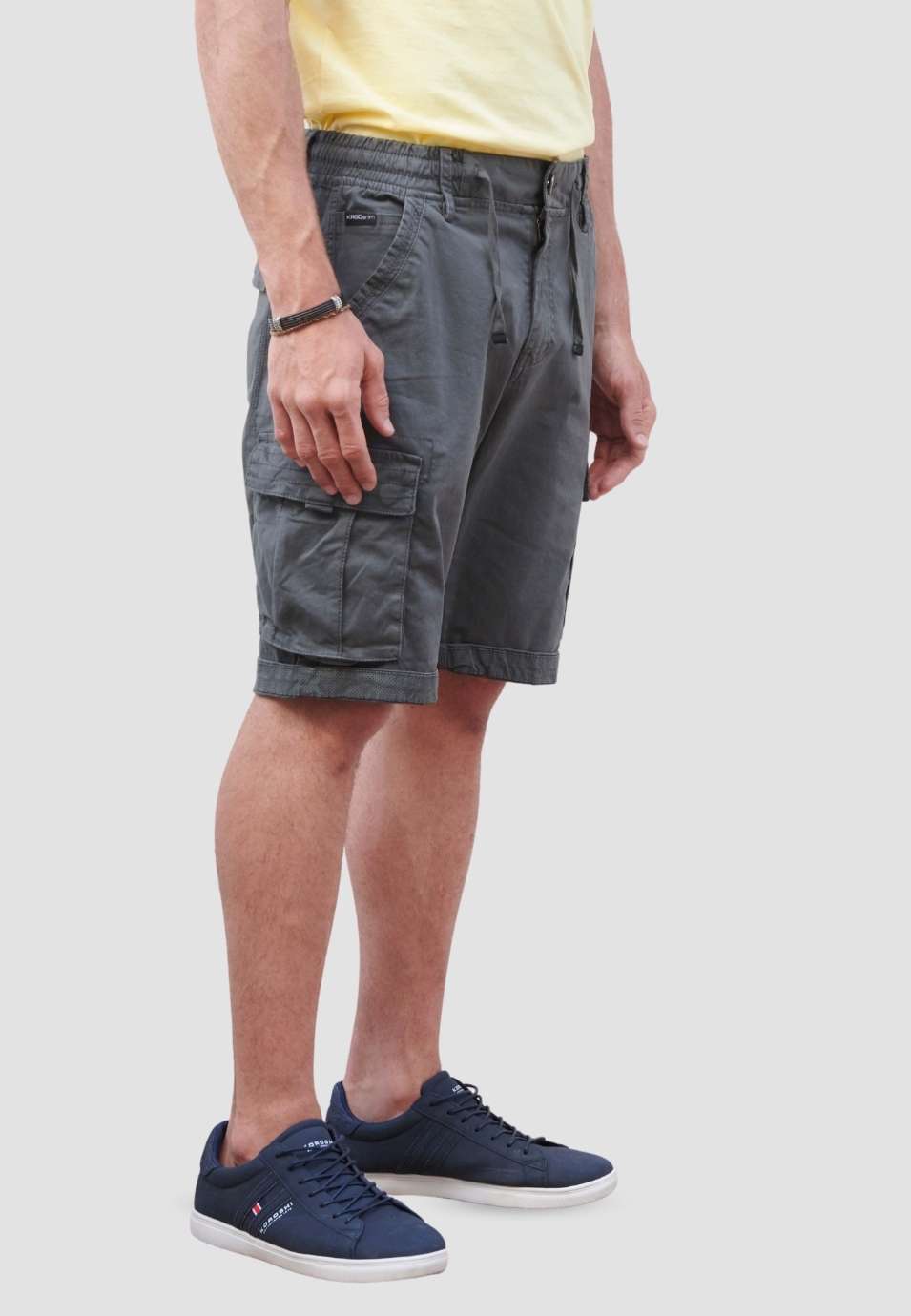 Bermuda Cargo Hombre 7 Bolsillos Cintura Elástica – Koroshi 2211PS12