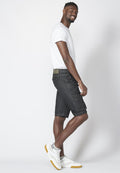 Bermuda Hombre Cargo Denim Relaxed 6 Bolsillos – Koroshi Negro