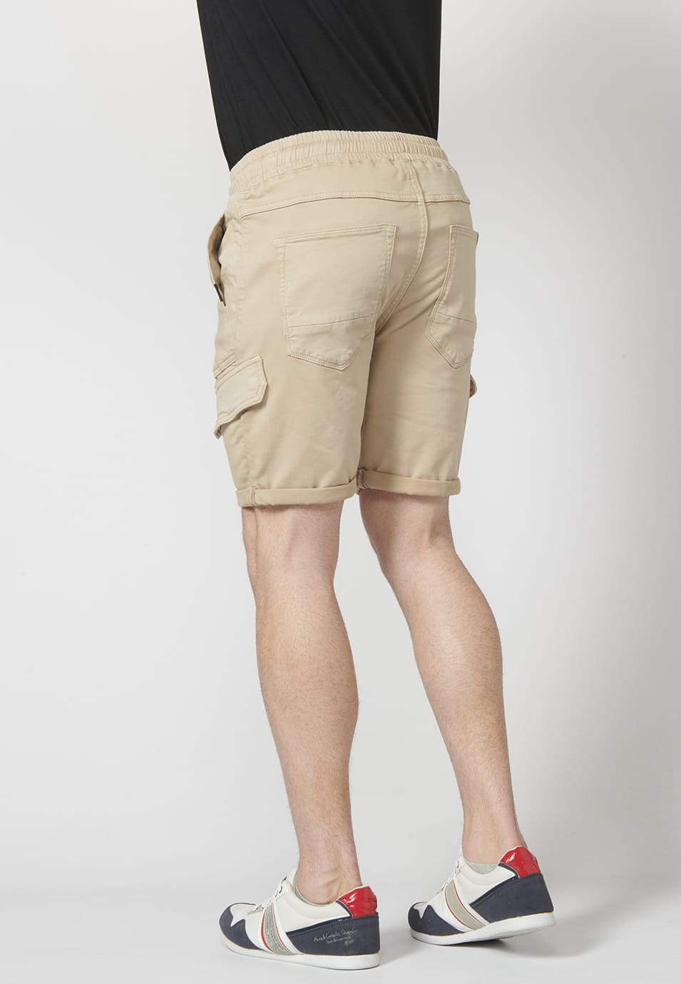 Short Hombre Jogger Knit Denim Bajos Vuelta – Koroshi 2211PS84