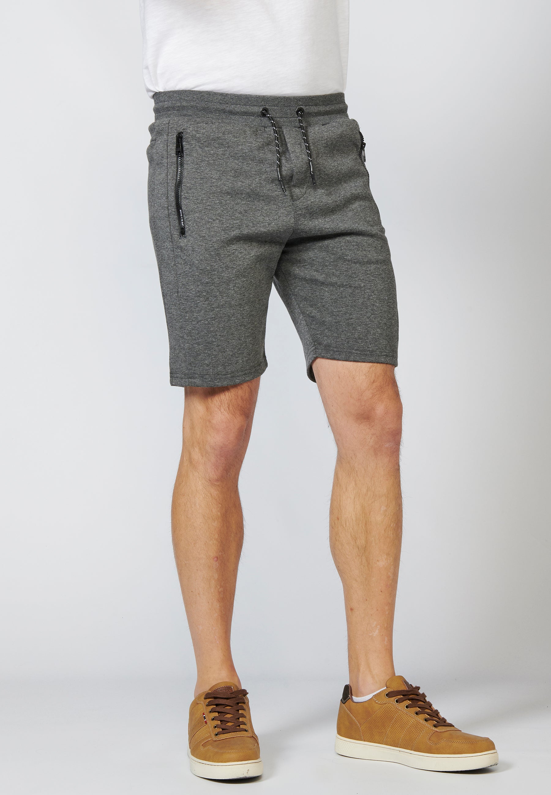 Short Hombre Jogger Interlock 3 Bolsillos Cremallera – Koroshi 2211PS89