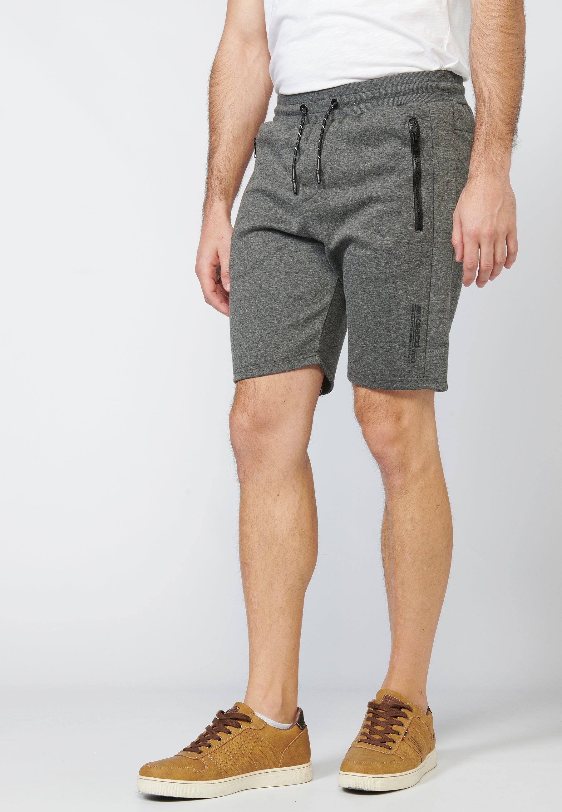 Short Hombre Jogger Interlock 3 Bolsillos Cremallera – Koroshi 2211PS89