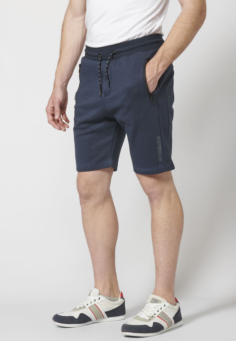 Short Hombre Jogger Interlock 3 Bolsillos Cremallera – Koroshi 2211PS89