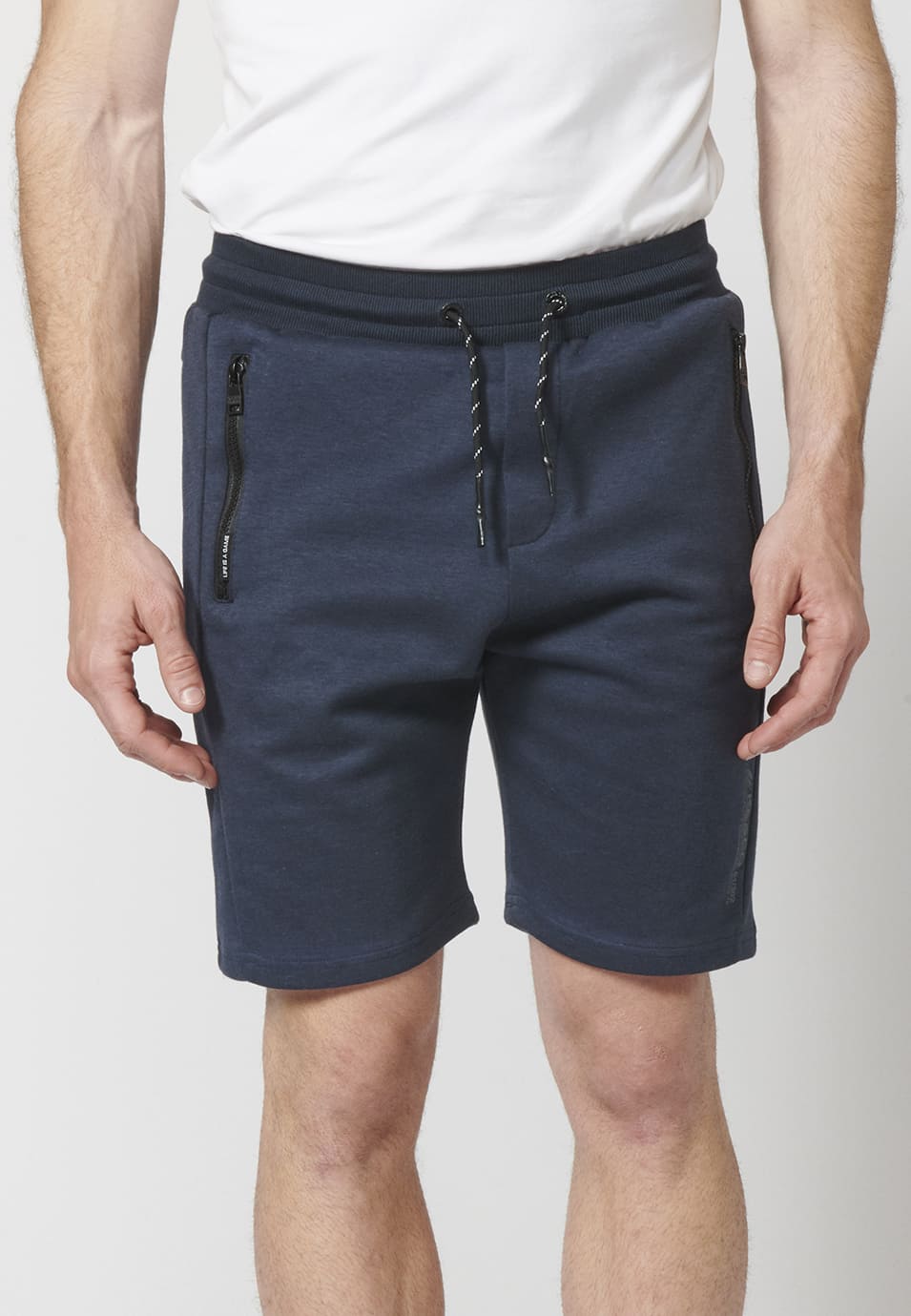 Short Hombre Jogger Interlock 3 Bolsillos Cremallera – Koroshi 2211PS89