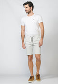 Pantalón Corto Jogger Gris Vigoré Piqué Cremallera Piezas Laterales Hombre – KOROSHI