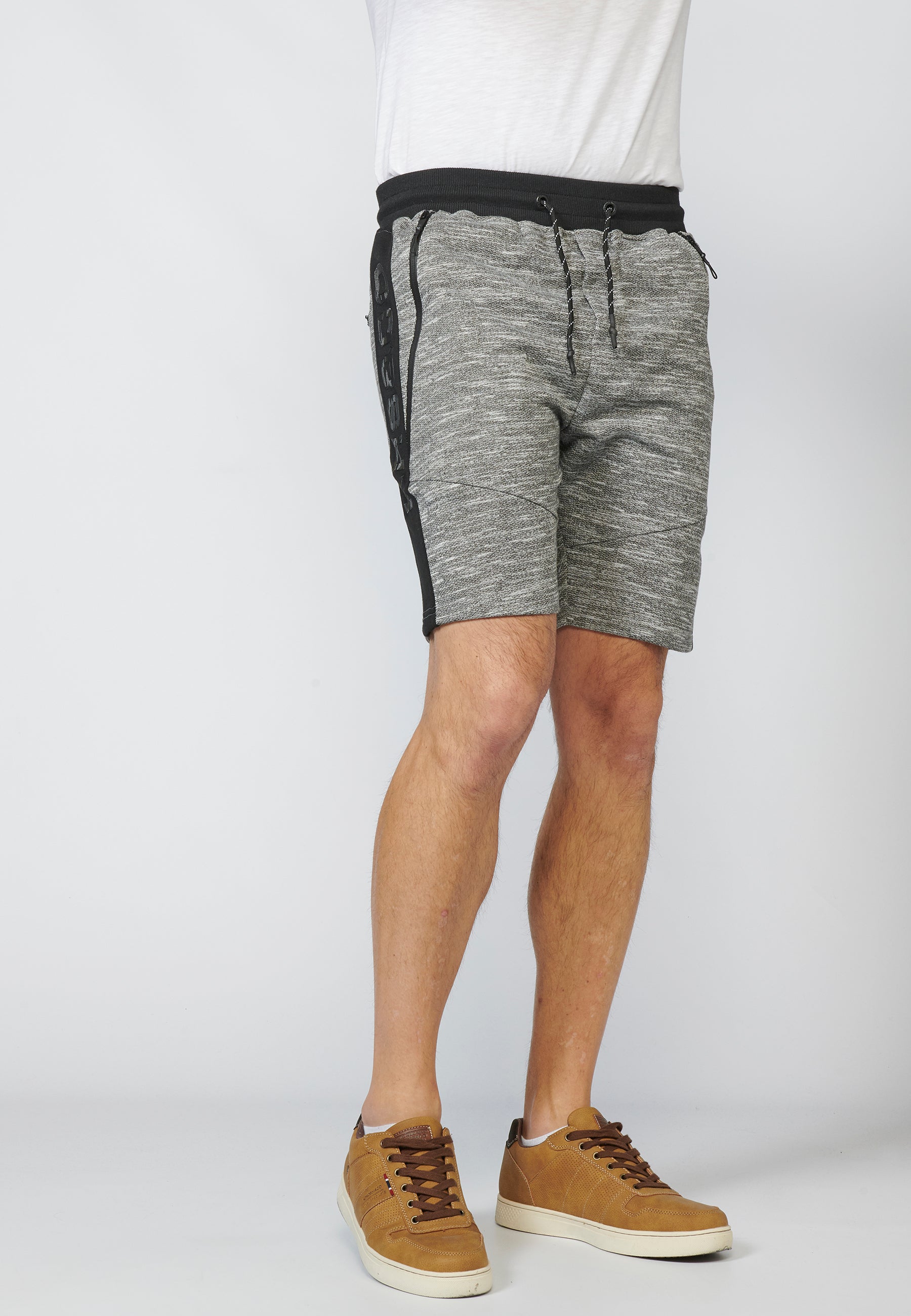 Pantalón Corto Jogger con Cremalleras Termoselladas Hombre – Koroshi 2211PS92