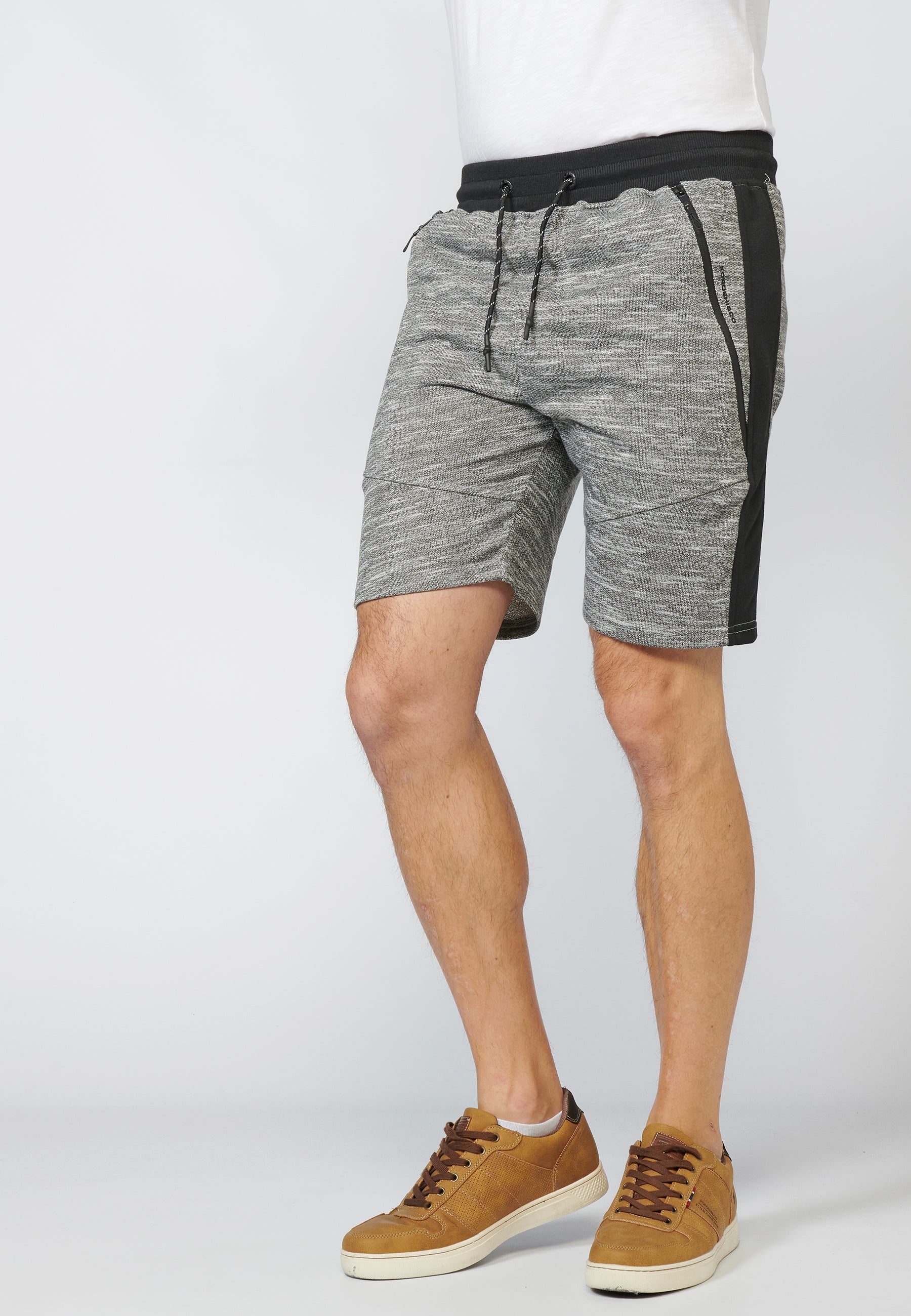 Pantalón Corto Jogger con Cremalleras Termoselladas Hombre – Koroshi 2211PS92