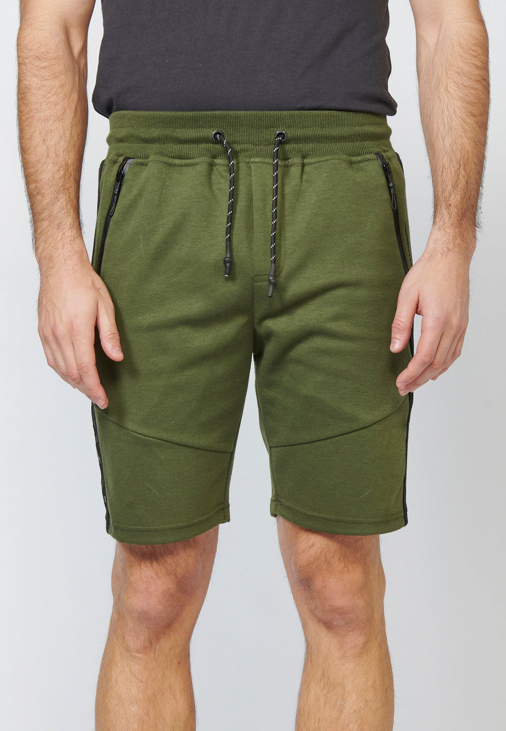 Pantalón Corto Jogger con Cremalleras Termoselladas Hombre – Koroshi 2211PS92