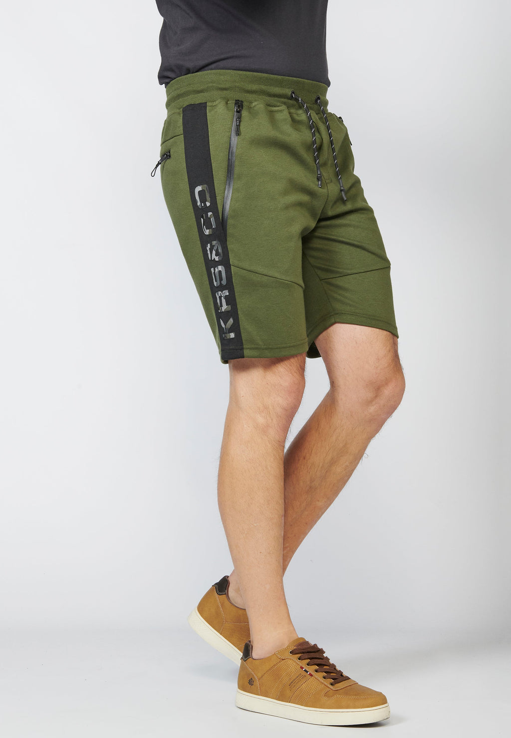 Pantalón Corto Jogger con Cremalleras Termoselladas Hombre – Koroshi 2211PS92