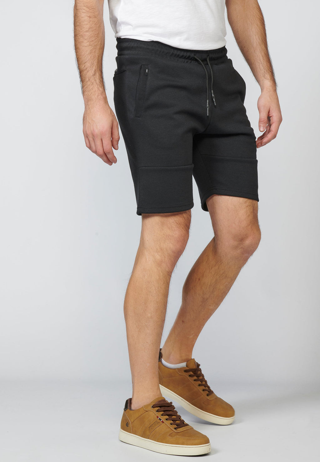 Short Hombre Jogger Interlock Cremallera – Koroshi Negro