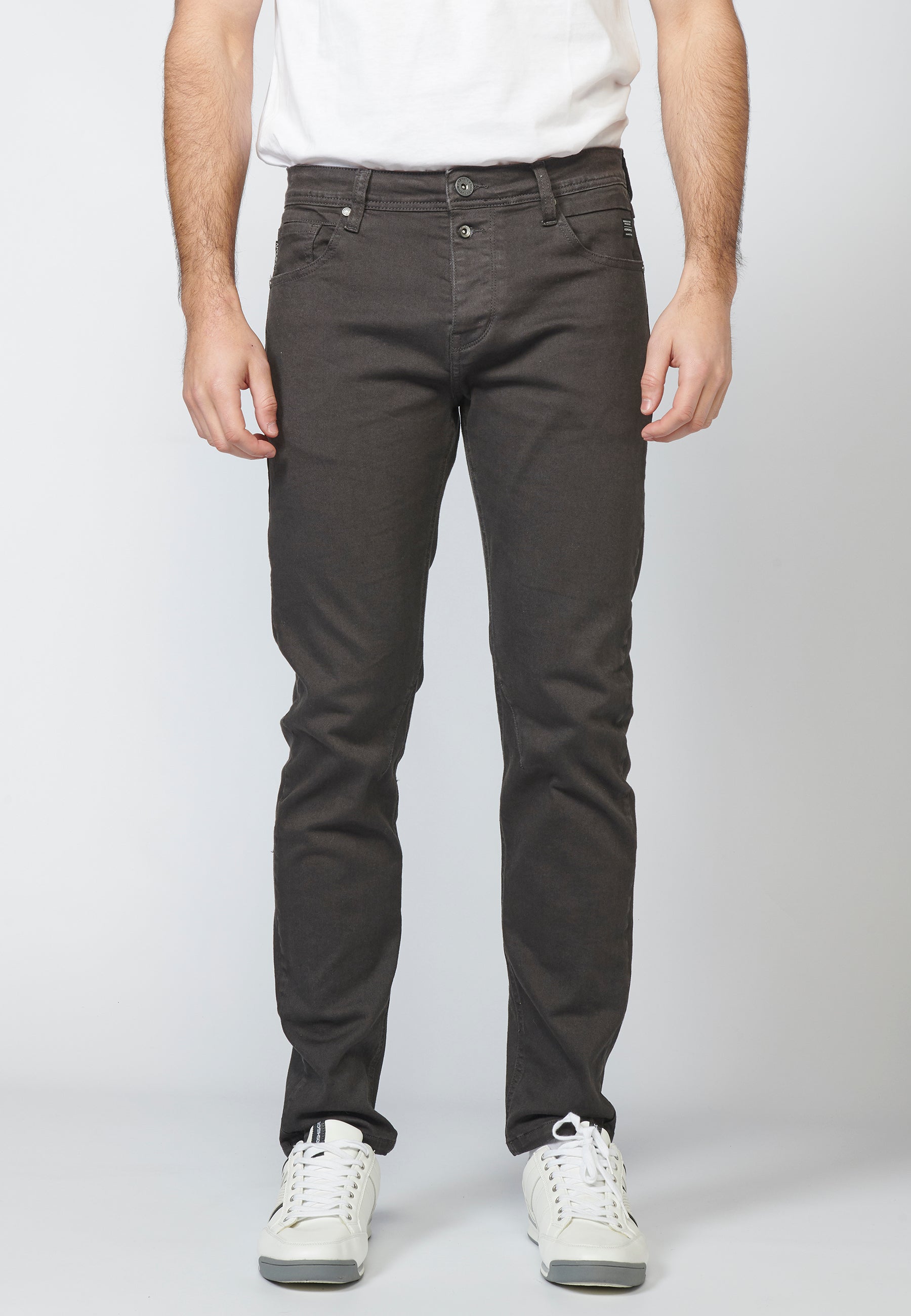 Pantalón Jeans Tapered Fit Hombre con Cadena – Koroshi 2211PT03