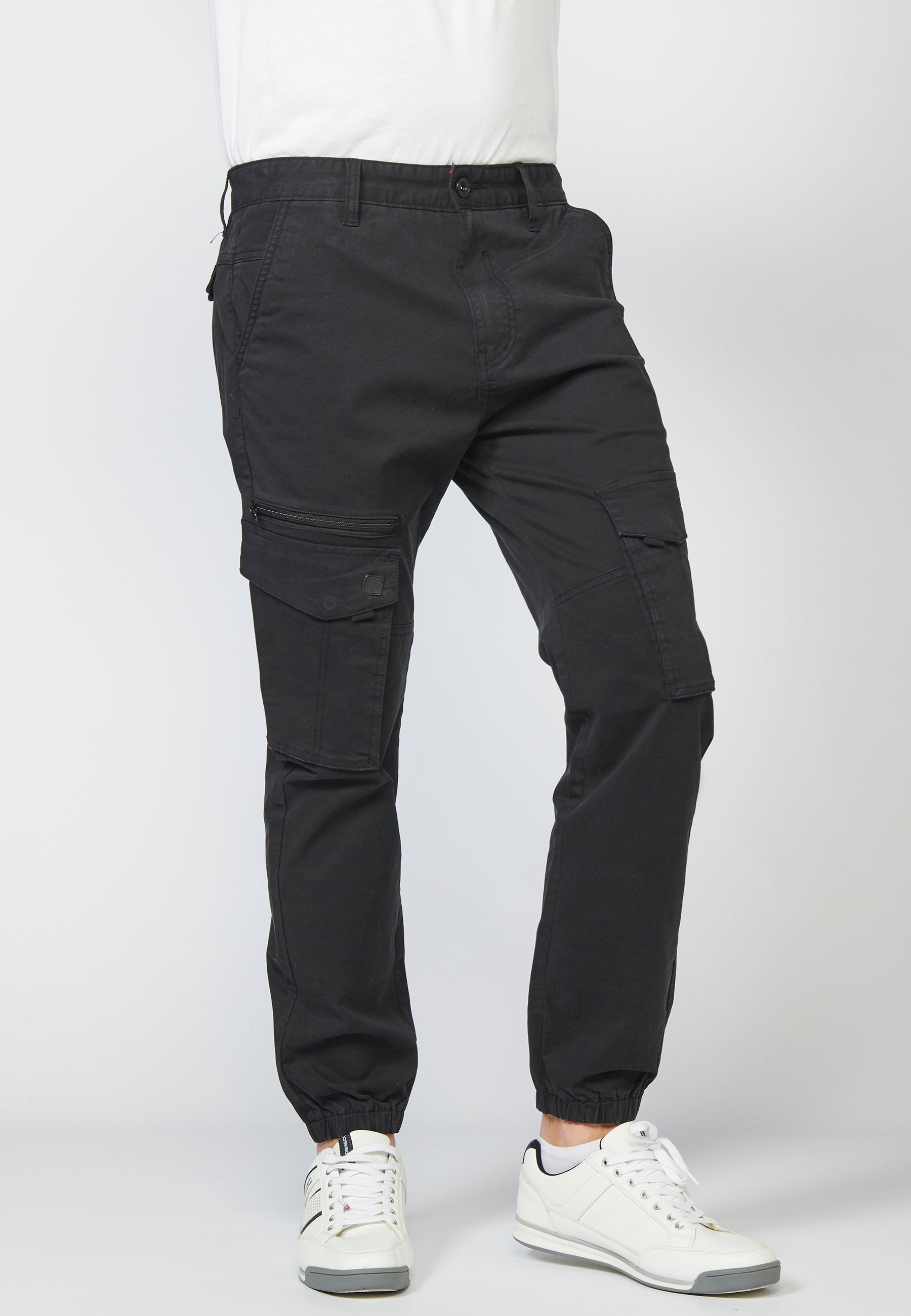 Pantalón Cargo Hombre Seis Bolsillos Bajo Elástico – Koroshi 2211PT06