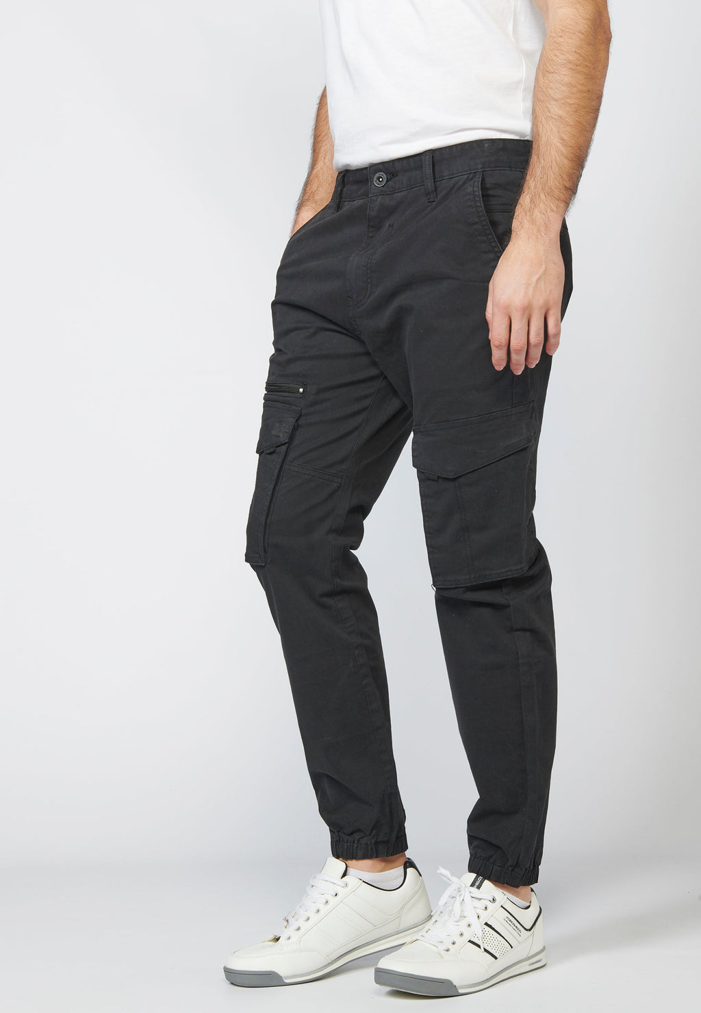 Pantalón Cargo Hombre Seis Bolsillos Bajo Elástico – Koroshi 2211PT06