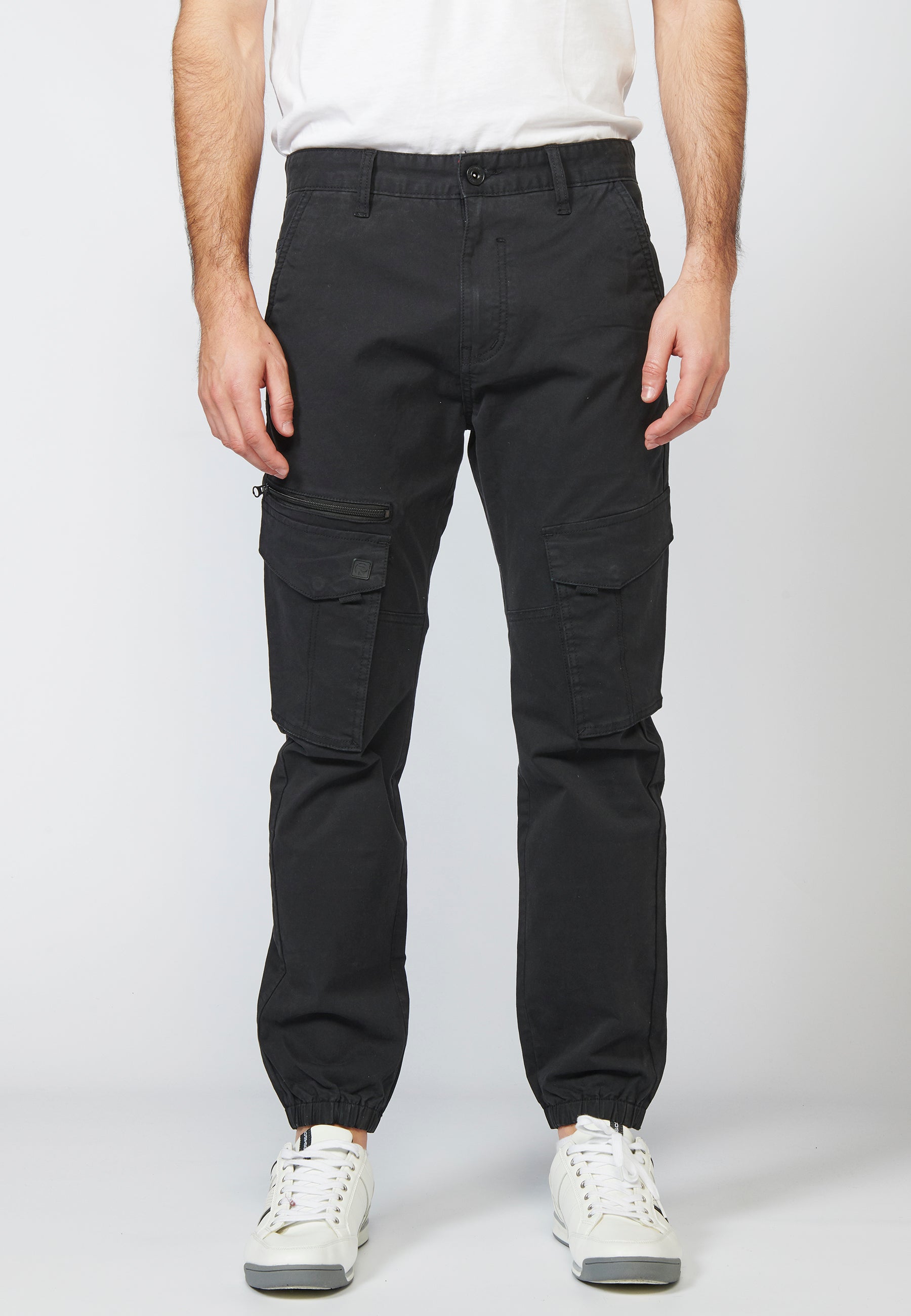 Pantalón Cargo Hombre Seis Bolsillos Bajo Elástico – Koroshi 2211PT06
