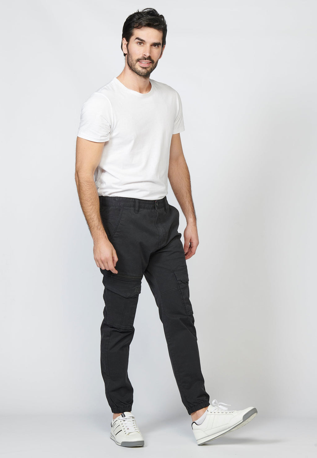 Pantalón Cargo Hombre Seis Bolsillos Bajo Elástico – Koroshi 2211PT06