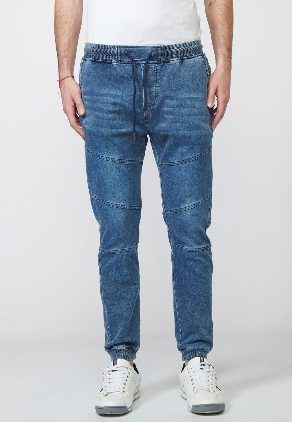 Pantalón Jogger Knit Denim Hombre Cintura Ajustable – Koroshi 2211PT85