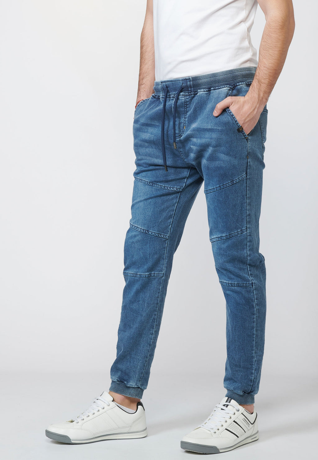 Pantalón Jogger Knit Denim Hombre Cintura Ajustable – Koroshi 2211PT85