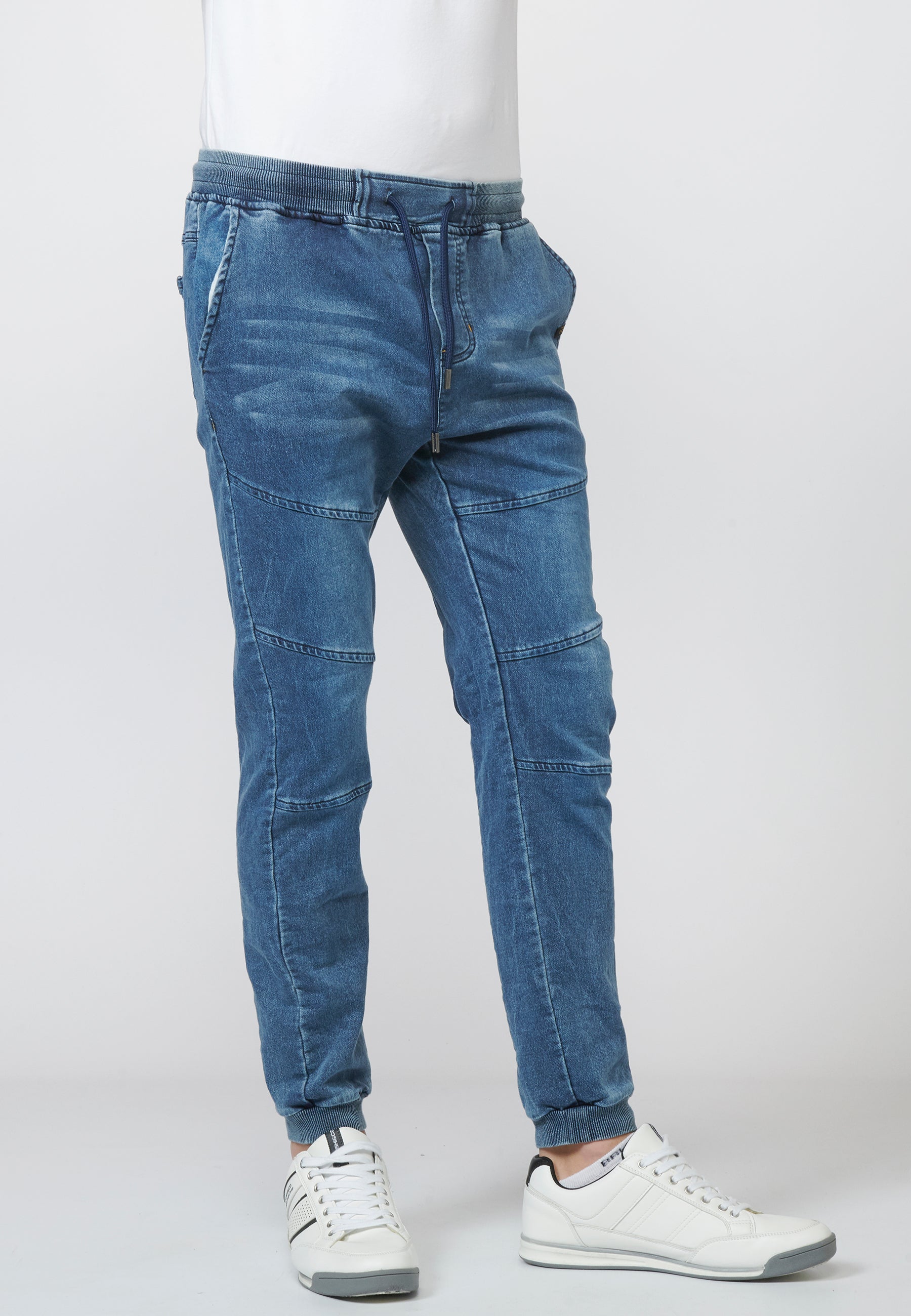 Pantalón Jogger Knit Denim Hombre Cintura Ajustable – Koroshi 2211PT85