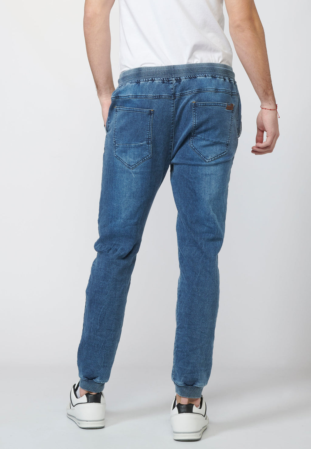 Pantalón Jogger Knit Denim Hombre Cintura Ajustable – Koroshi 2211PT85