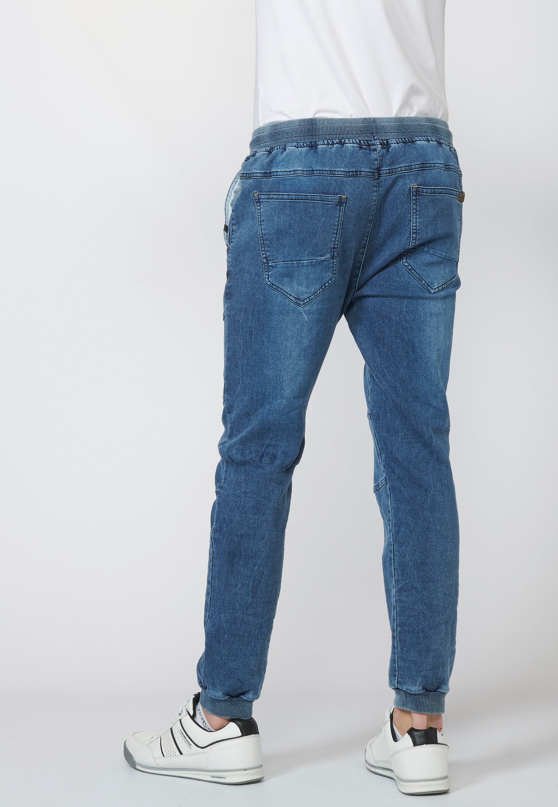 Pantalón Jogger Knit Denim Hombre Cintura Ajustable – Koroshi 2211PT85