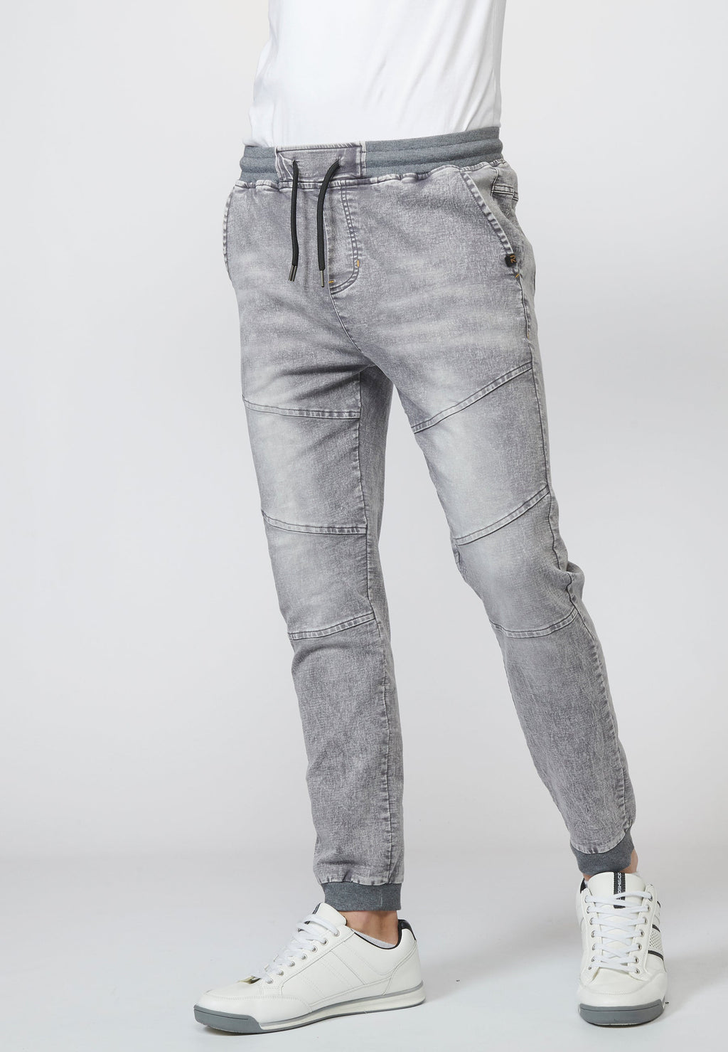 Pantalón Jogger Knit Denim Hombre Cintura Ajustable – Koroshi 2211PT85