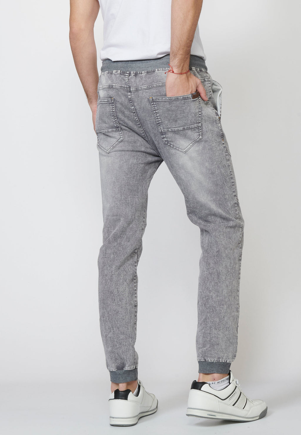 Pantalón Jogger Knit Denim Hombre Cintura Ajustable – Koroshi 2211PT85