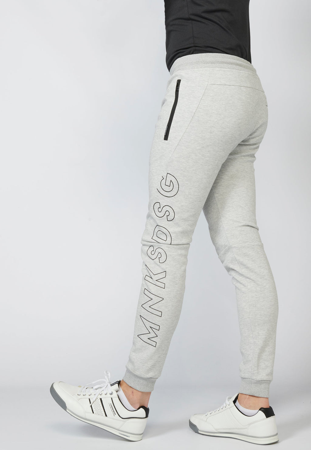 Pantalón largo deportivo jogger piqué con cintura elástica ajustable con cordón para hombre