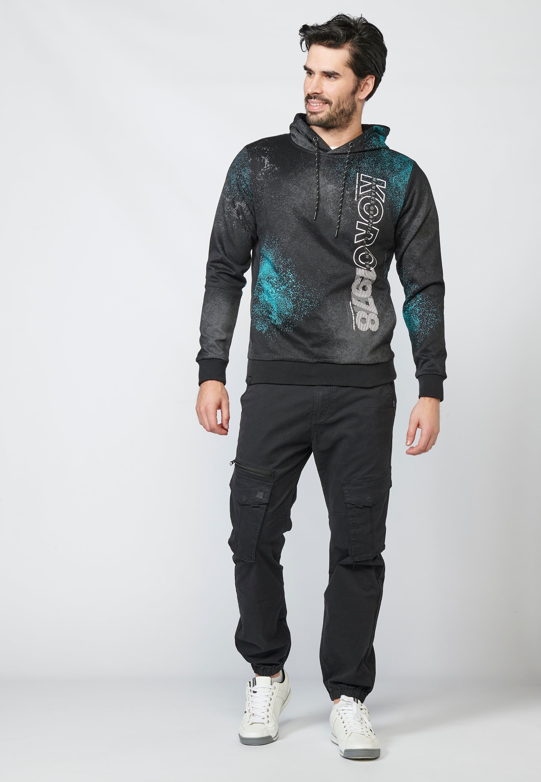 Sudadera de manga larga menta para hombre | ropa casual