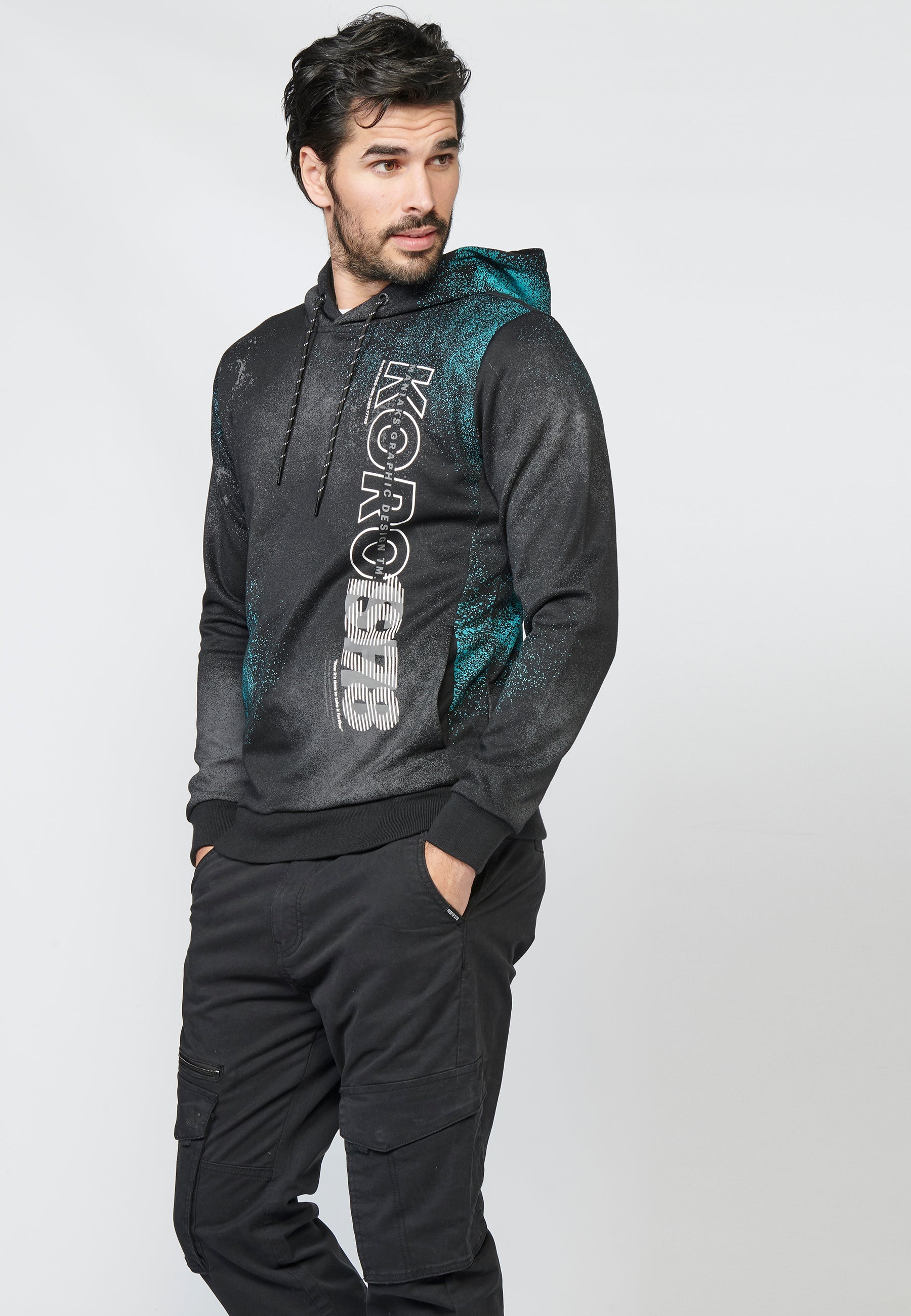 Sudadera de manga larga menta para hombre | ropa casual