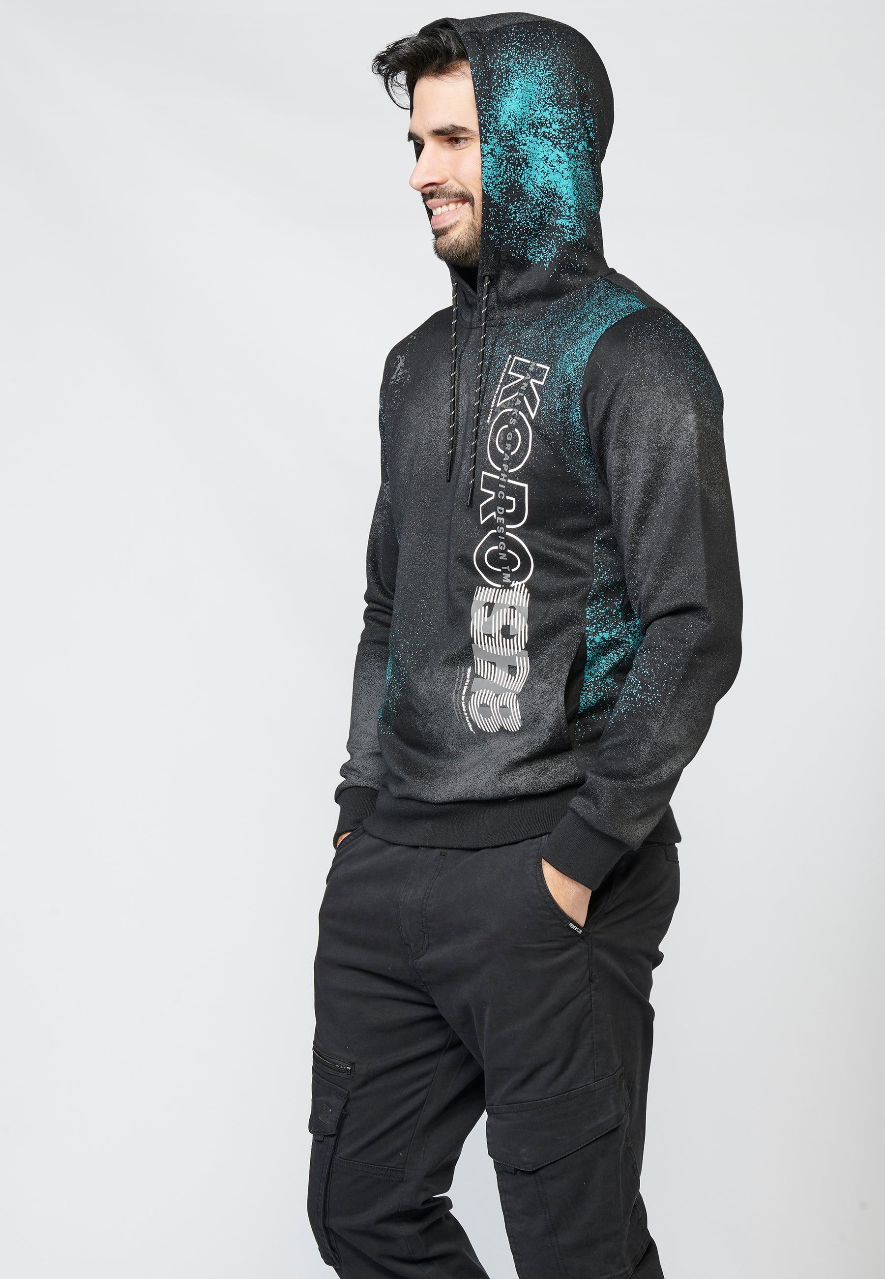 Sudadera de manga larga menta para hombre | ropa casual