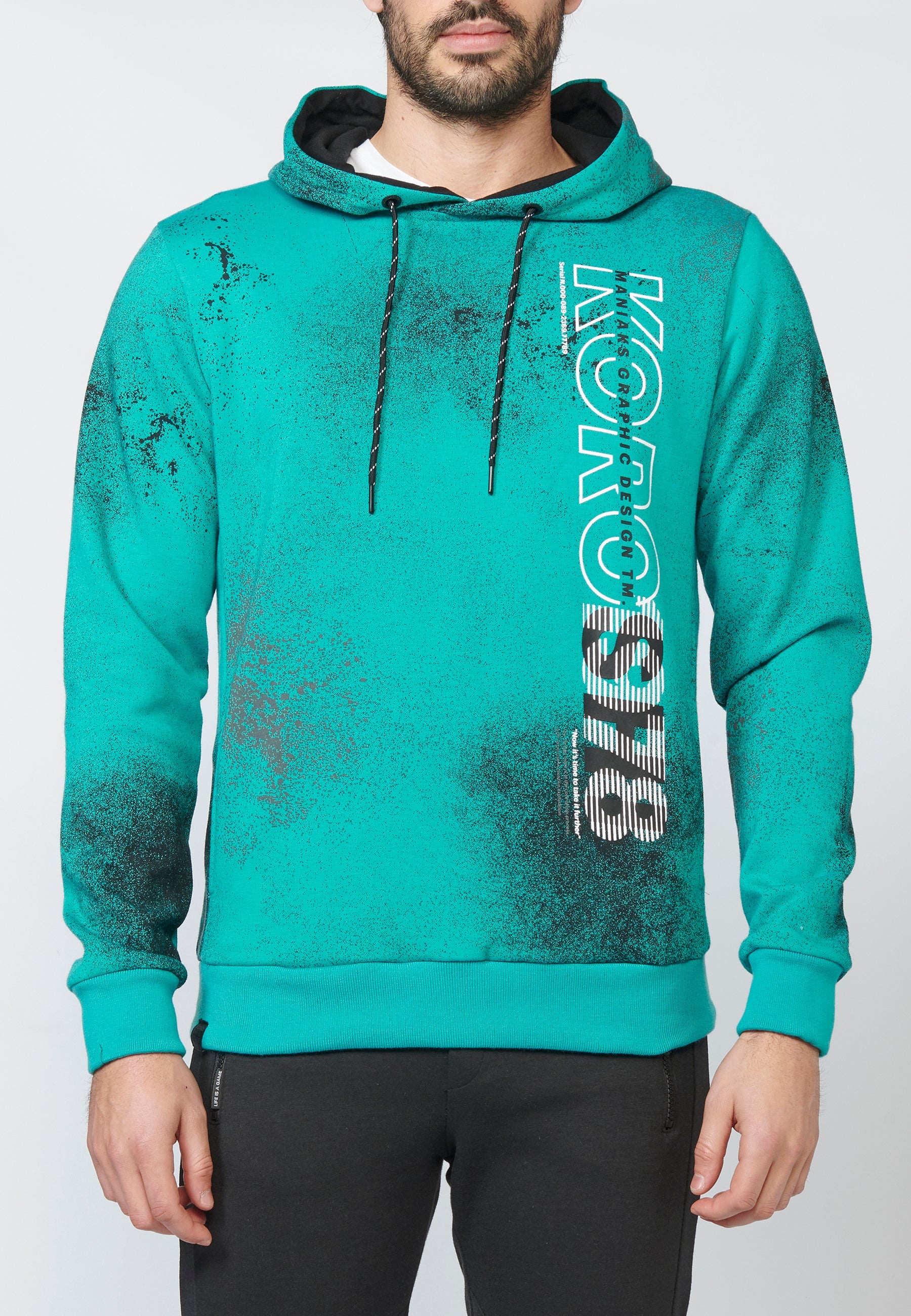 Sudadera de manga larga menta para hombre | ropa casual