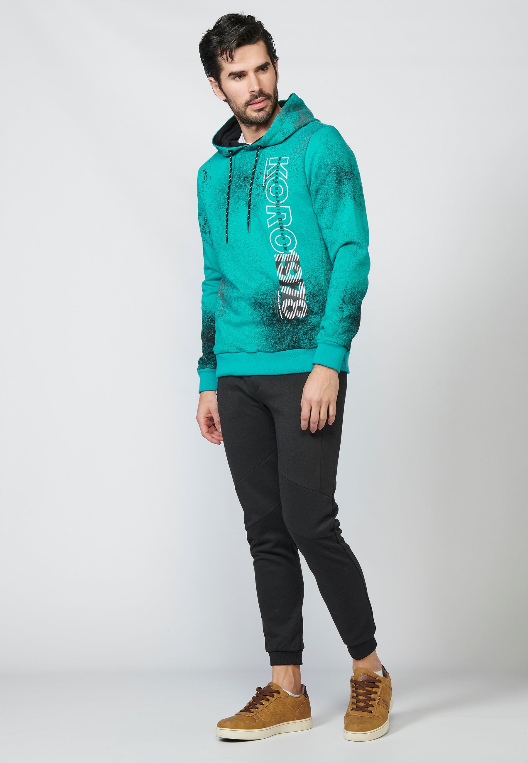 Sudadera de manga larga menta para hombre | ropa casual