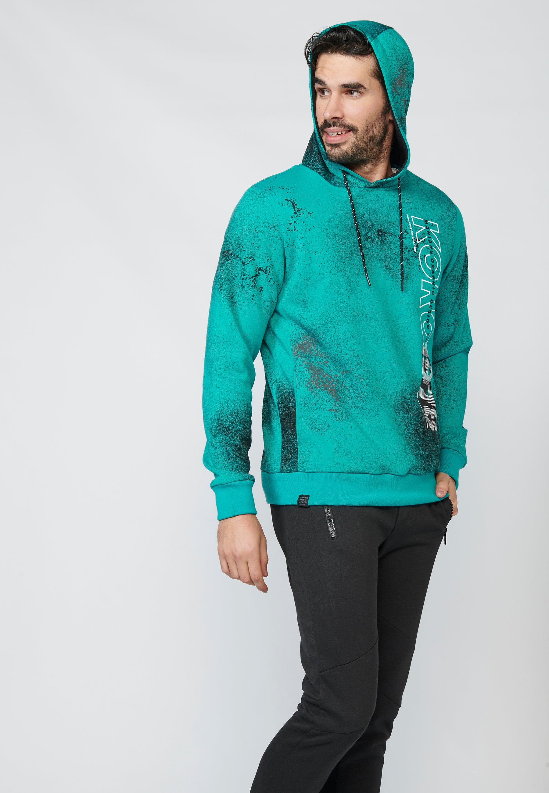 Sudadera de manga larga menta para hombre | ropa casual