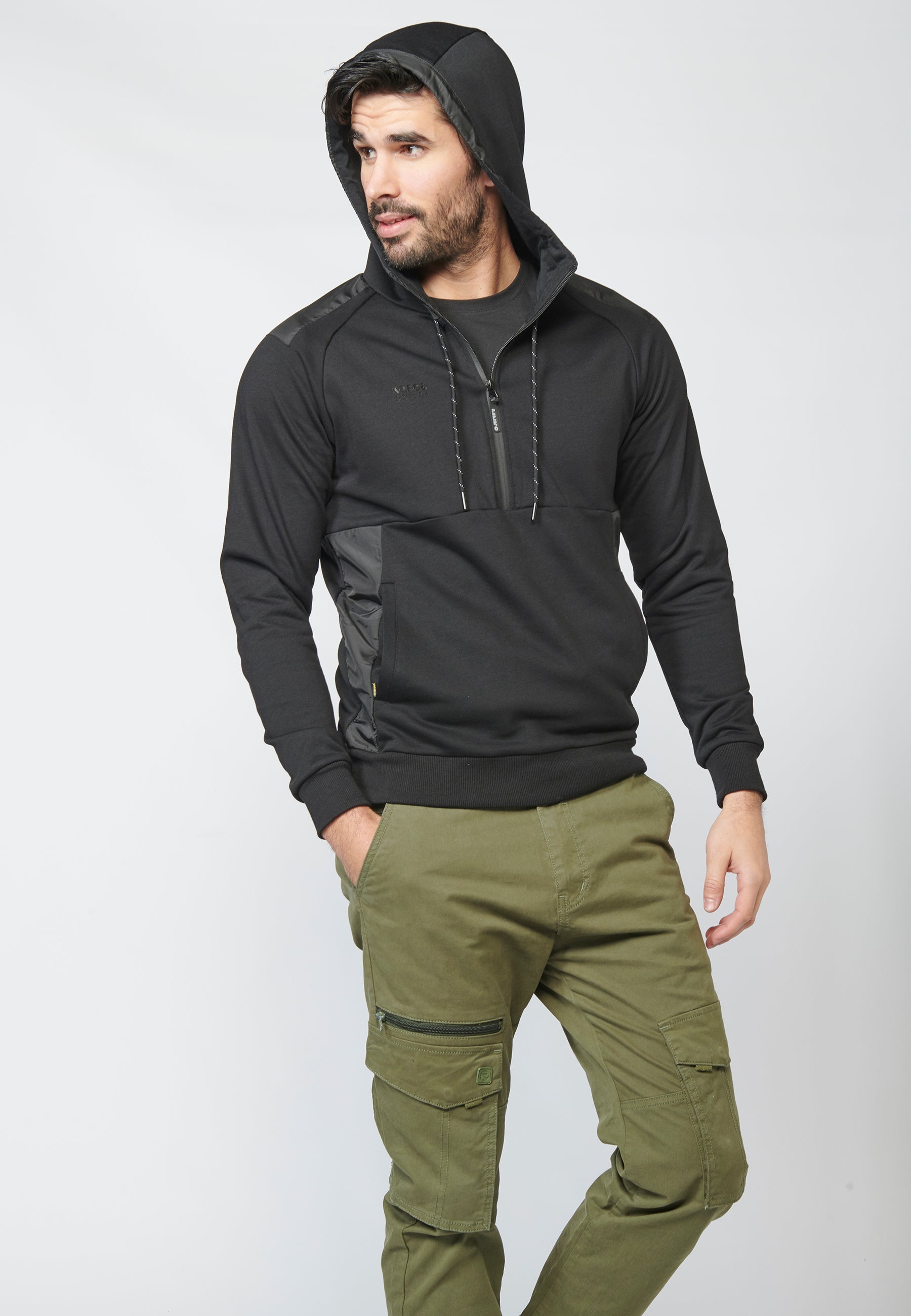Sudadera de manga larga con capucha para hombre | ropa casual