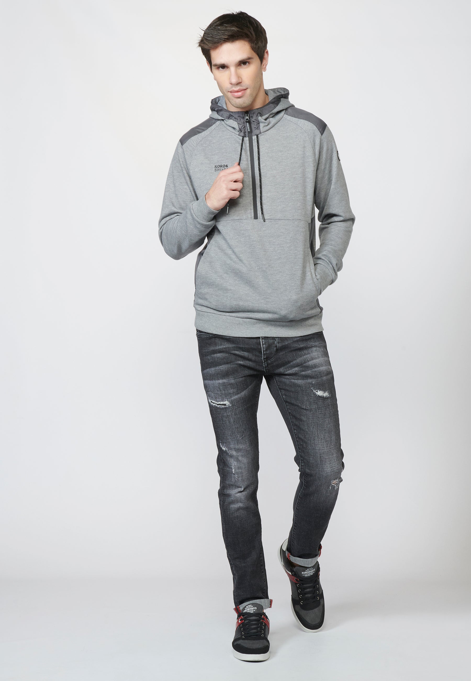 Sudadera de manga larga con capucha para hombre | ropa casual