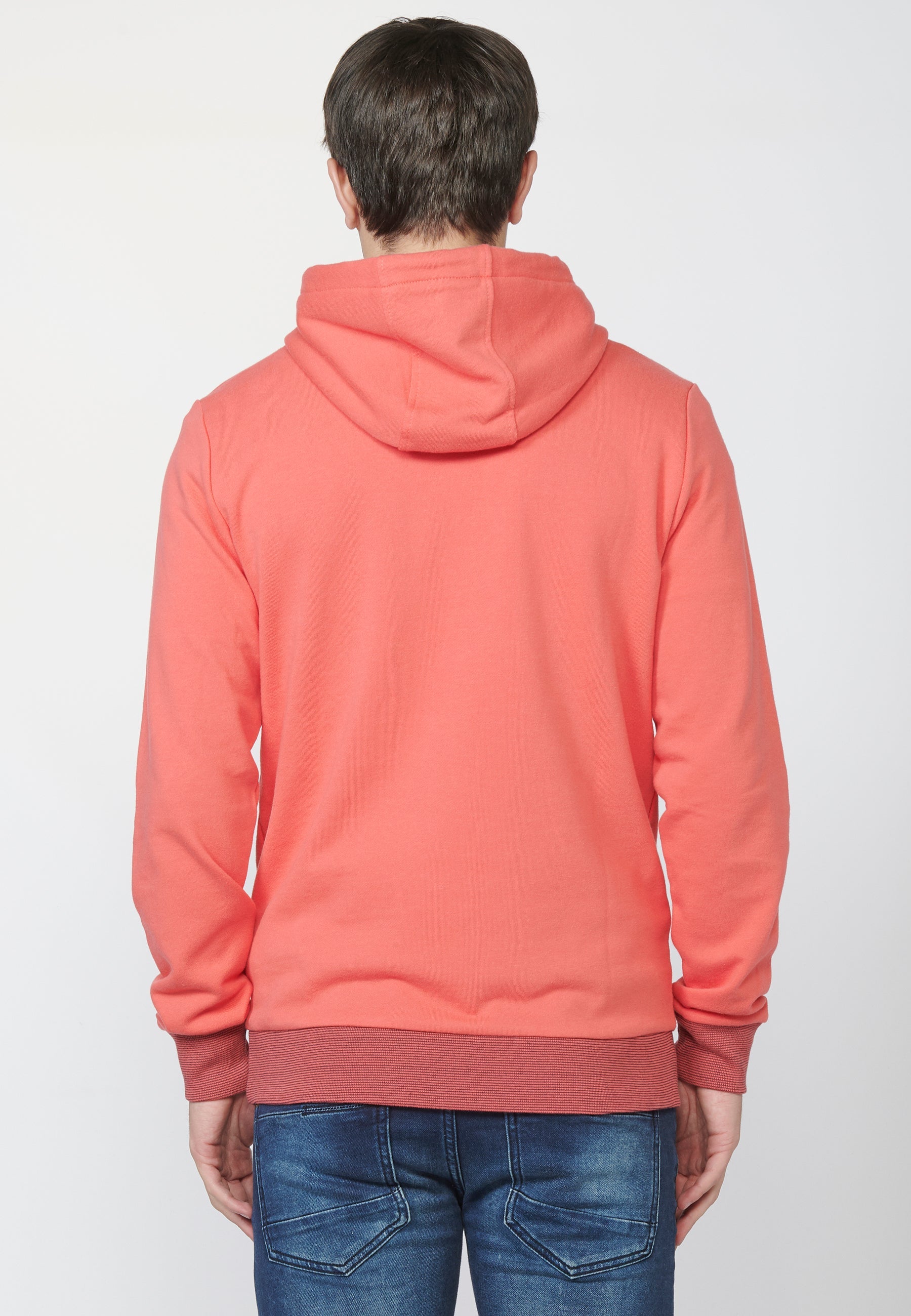 Sudadera de felpa con capucha ajustable y bolsillo tipo canguro | estilo versátil