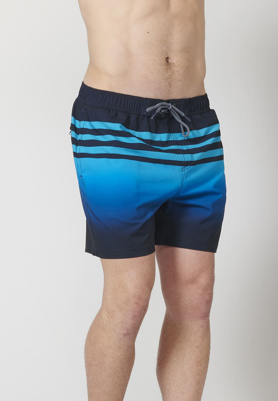 Bañador Corto Hombre Rayas Degradado – Koroshi 2211WA03