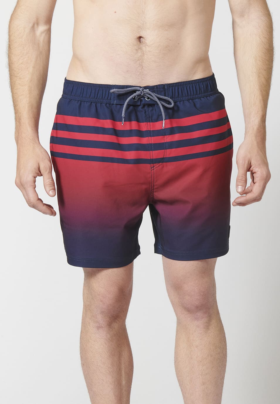 Bañador Corto Hombre Rayas Degradado – Koroshi 2211WA03