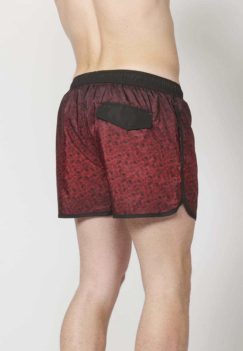 Bañador Corto Hombre Liso con Logo – Koroshi 2211WA06