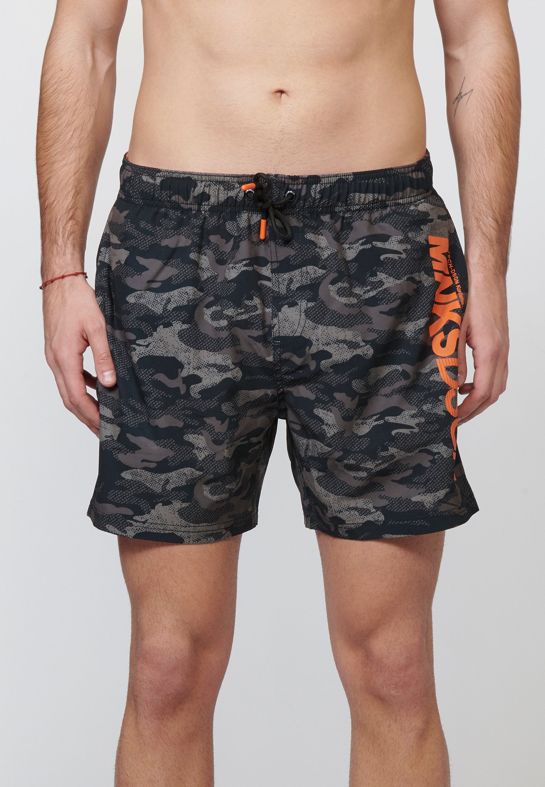 Bañador Corto Hombre Camuflaje con Logo – Koroshi 2211WA07